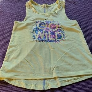 Girls 7/8 Yellow Athletic Tank Top